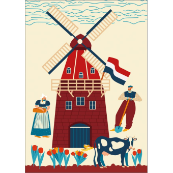 12831 Nederlandse vintage molen