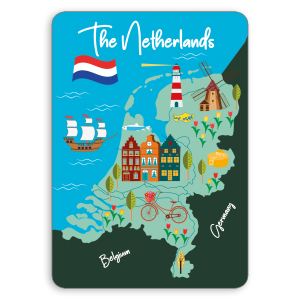 12840 Nederlandse landkaart