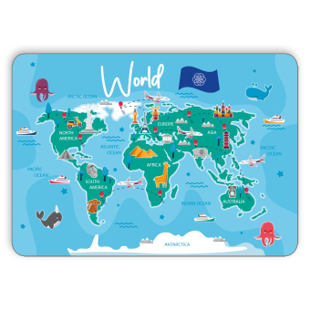 12842 Wereld landkaart