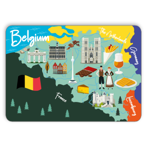 12843 Belgie landkaart