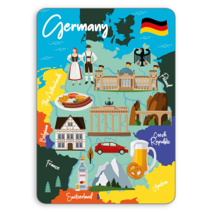 12844 Duitsland landkaart