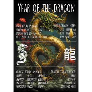 12738 Year of the Dragon 2024 ENGELSTALIG
