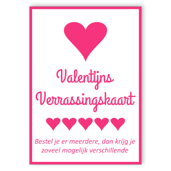 12919 Valentijns verrassingskaart